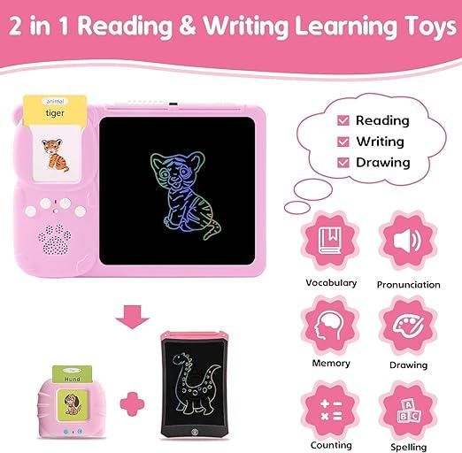 Talking Flash card With LCD Writing Tablet for Kids (224 Sight Words)