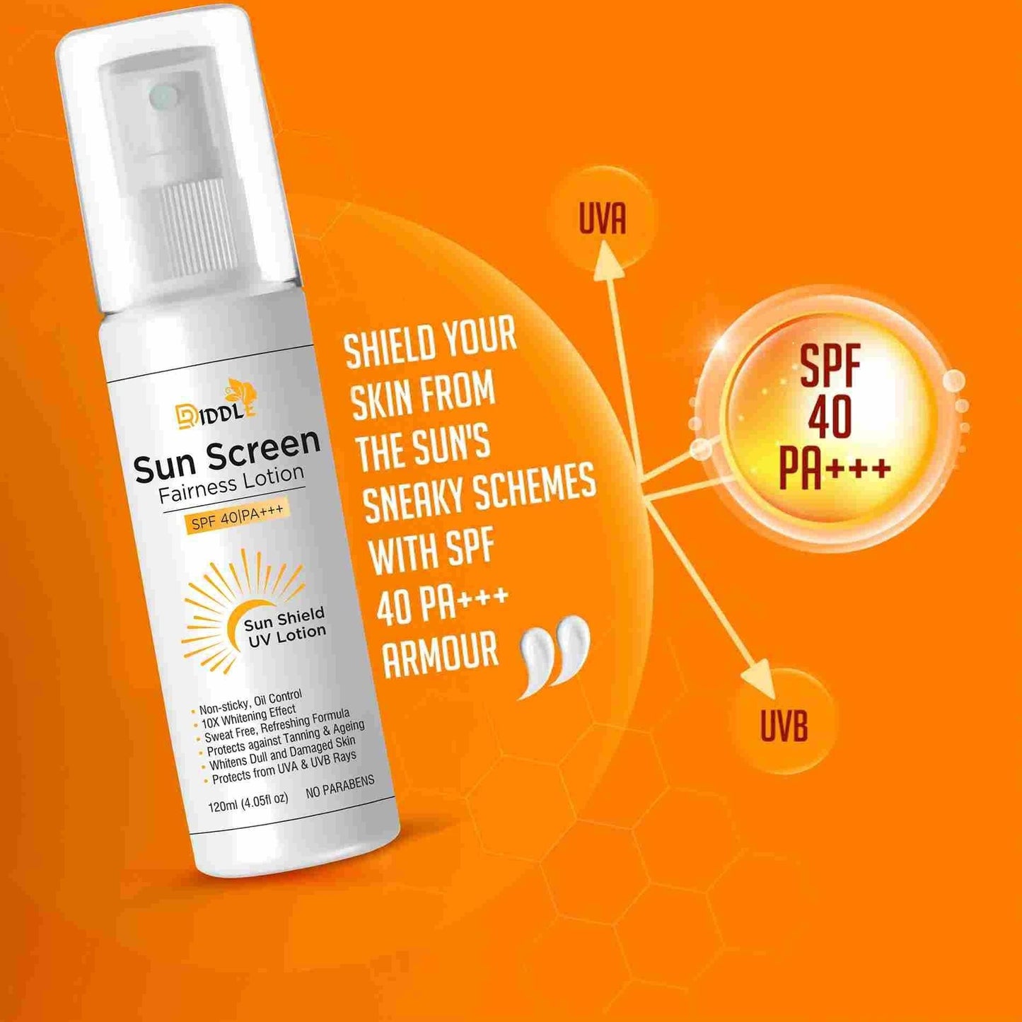 Sunscreen Fairness Liquorice UV Lotion SPF 40 PA+++