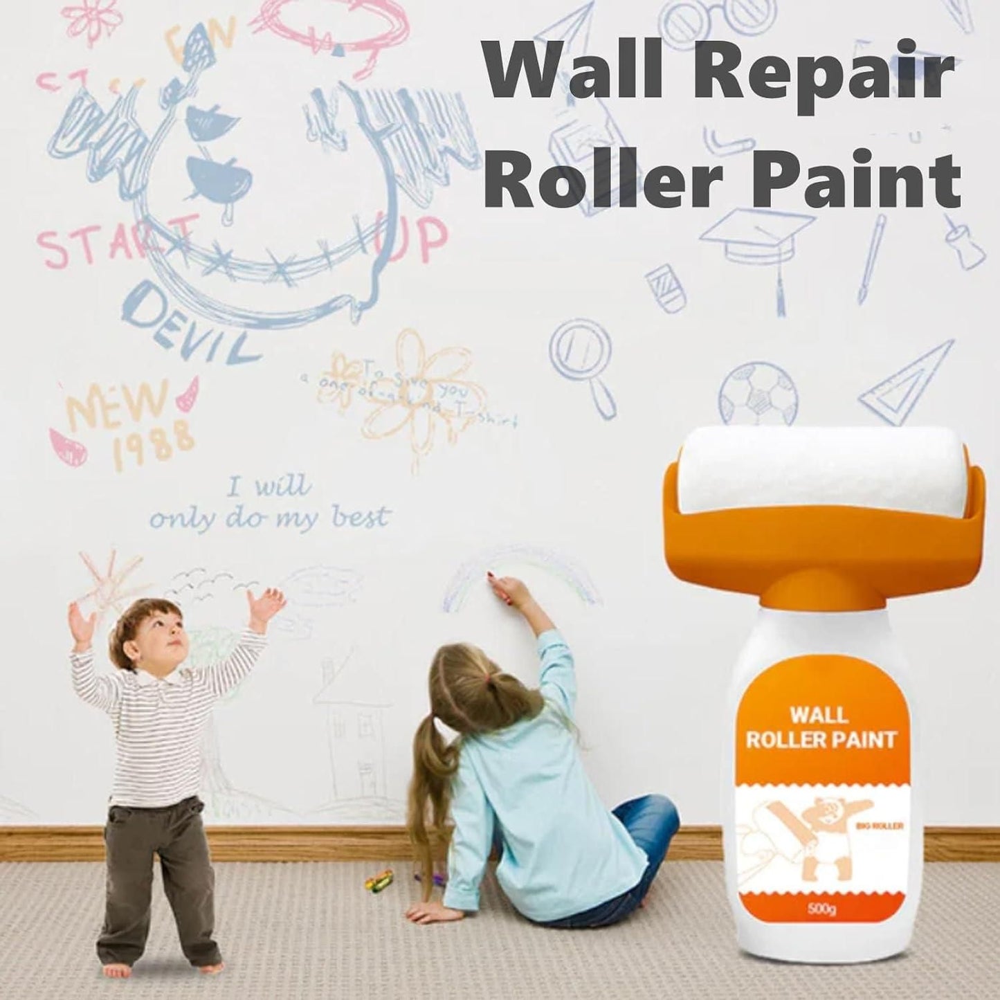 Small Roller Paint Wall Patching Brush