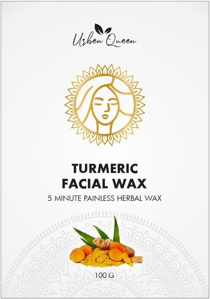 Pure Turmeric Facial Wax - 5 Minute Painless Herbal Wax Powder (Pack of 2)