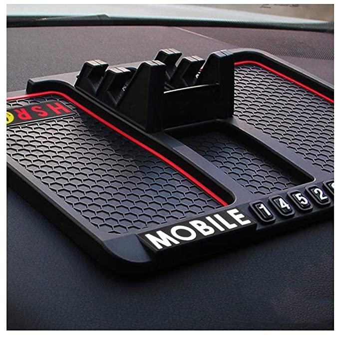 Multifunction Phone GPS Holder Anti-Slip Silicone Pad and for Car Dashboard