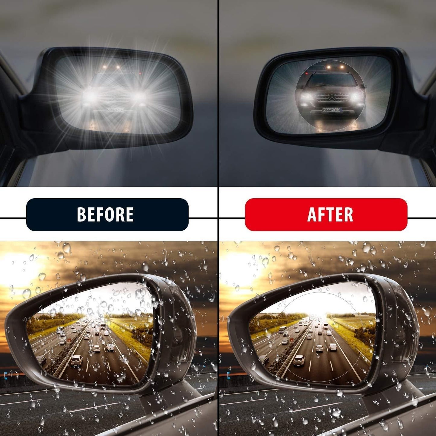 Anti Fog water proof film for side mirror