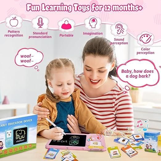 Talking Flash card With LCD Writing Tablet for Kids (224 Sight Words)