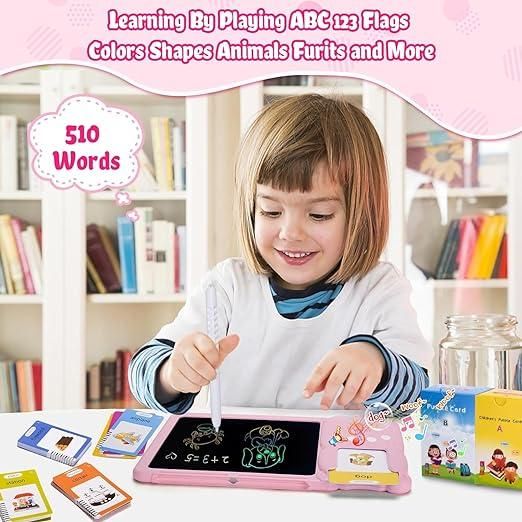 Talking Flash card With LCD Writing Tablet for Kids (224 Sight Words)